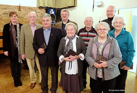 Ehrungen auf der MItgliederversammlung